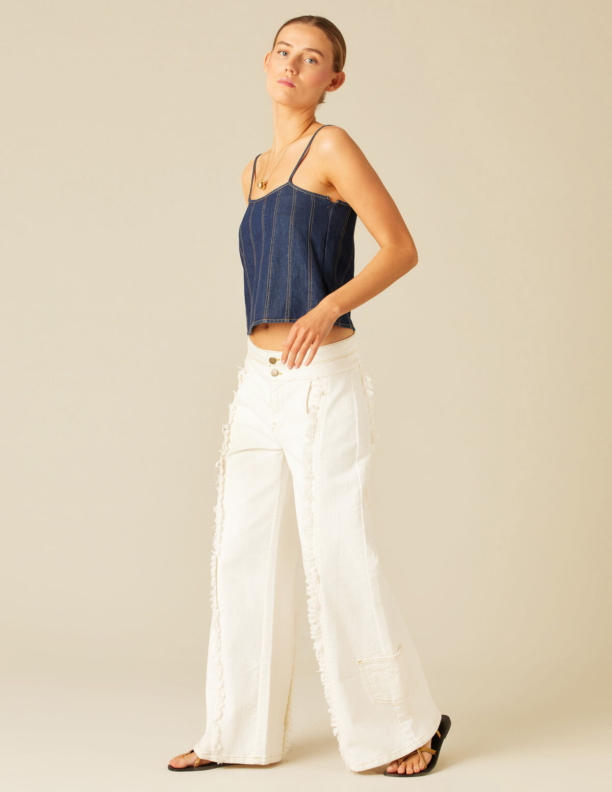 TOP DENIM CORTES