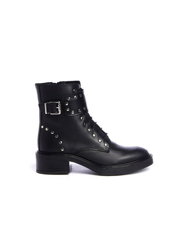 Lace up ankle boots with studs - BLACK NIGHT OUT - Nícoli