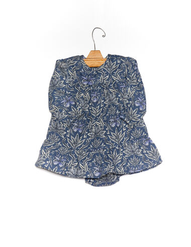 Tropical print lantern sleeve dress - View all > - Nícoli