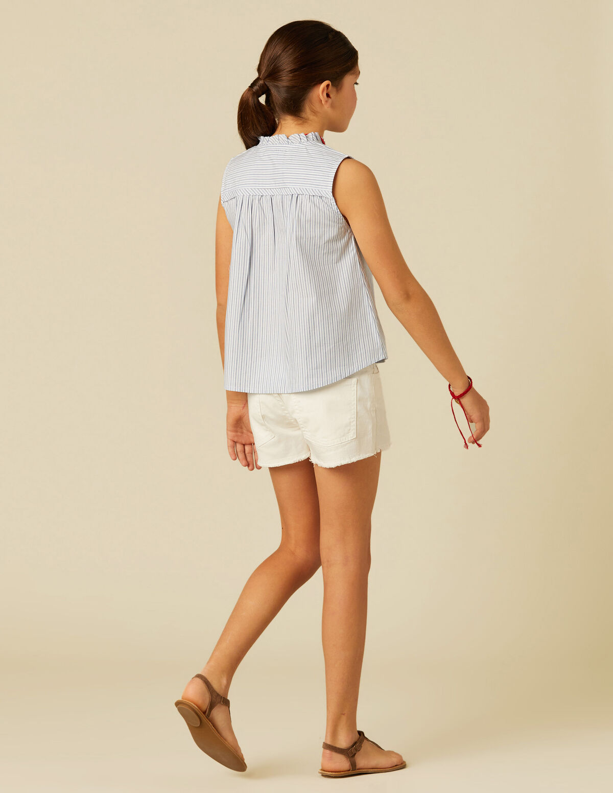 SHORT BOTONES BLANCO