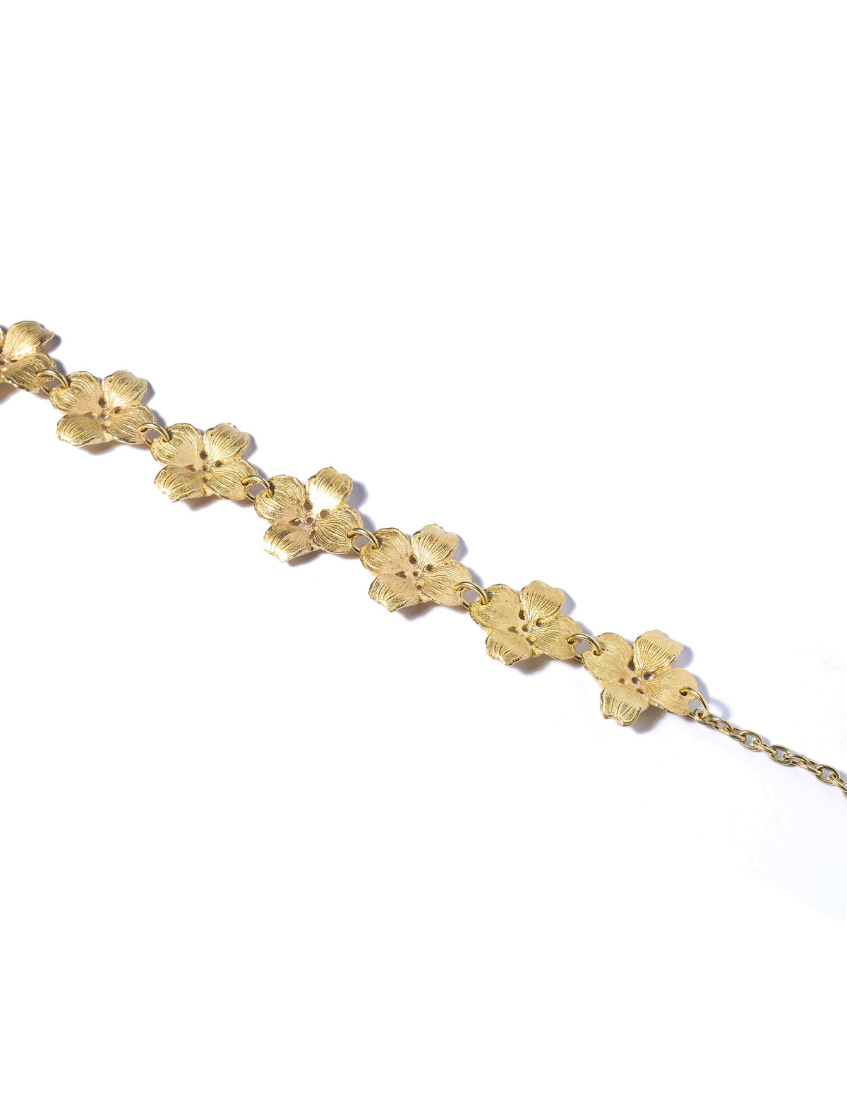 XS gold flower choker - Jewelry - Nícoli
