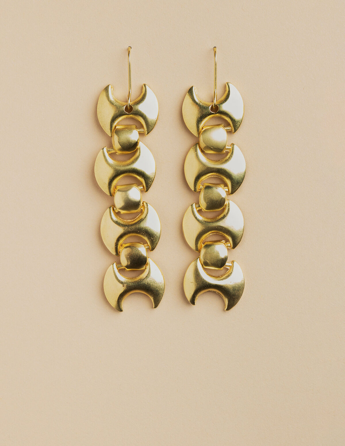 PENDIENTE PIEZAS VINTAGE PLATEADO