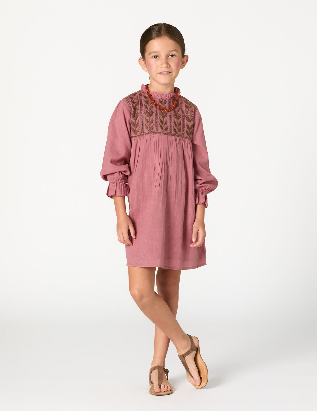 VESTIDO BORDADO BLUSH