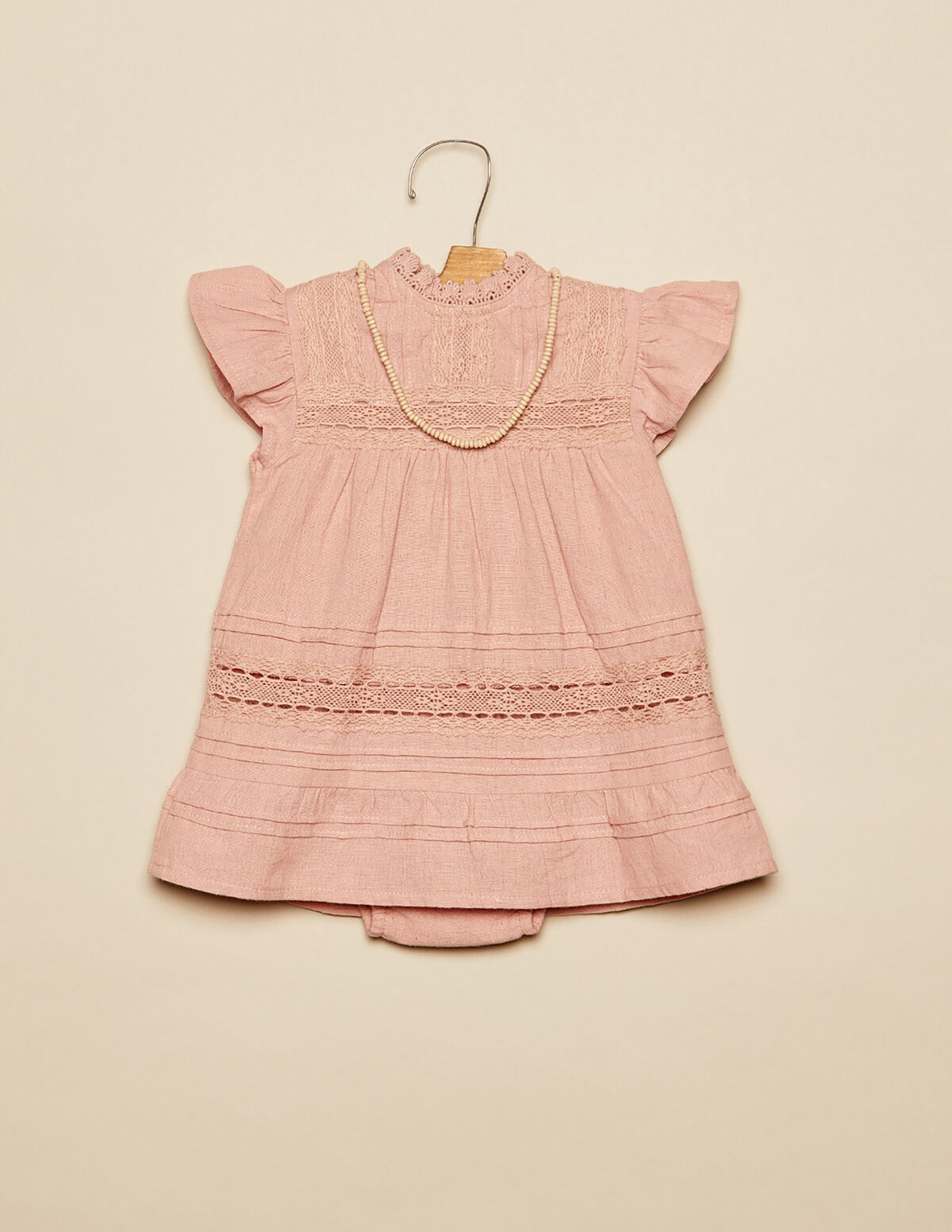 VESTIDO FOLHO ROSA