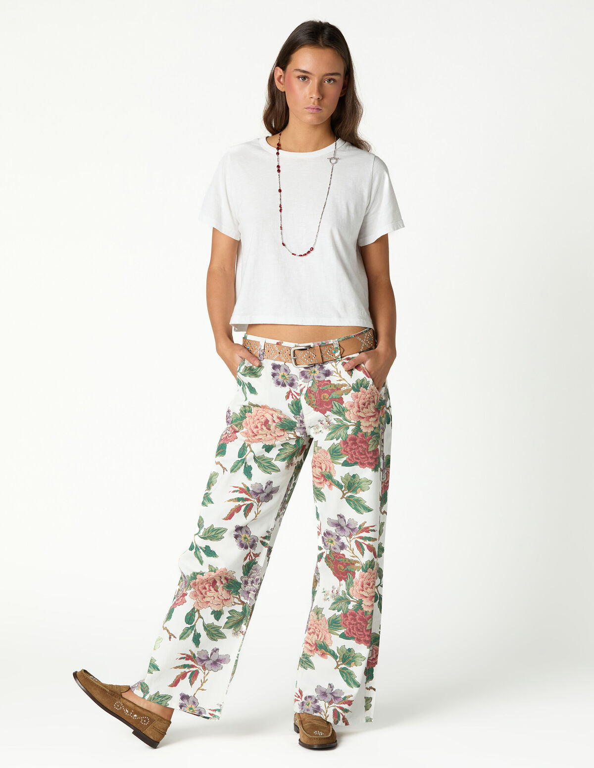 BOTANIC PRINT TROUSERS
