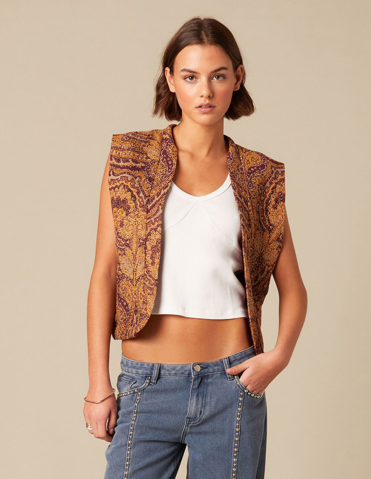 CHALECO PAISLEY