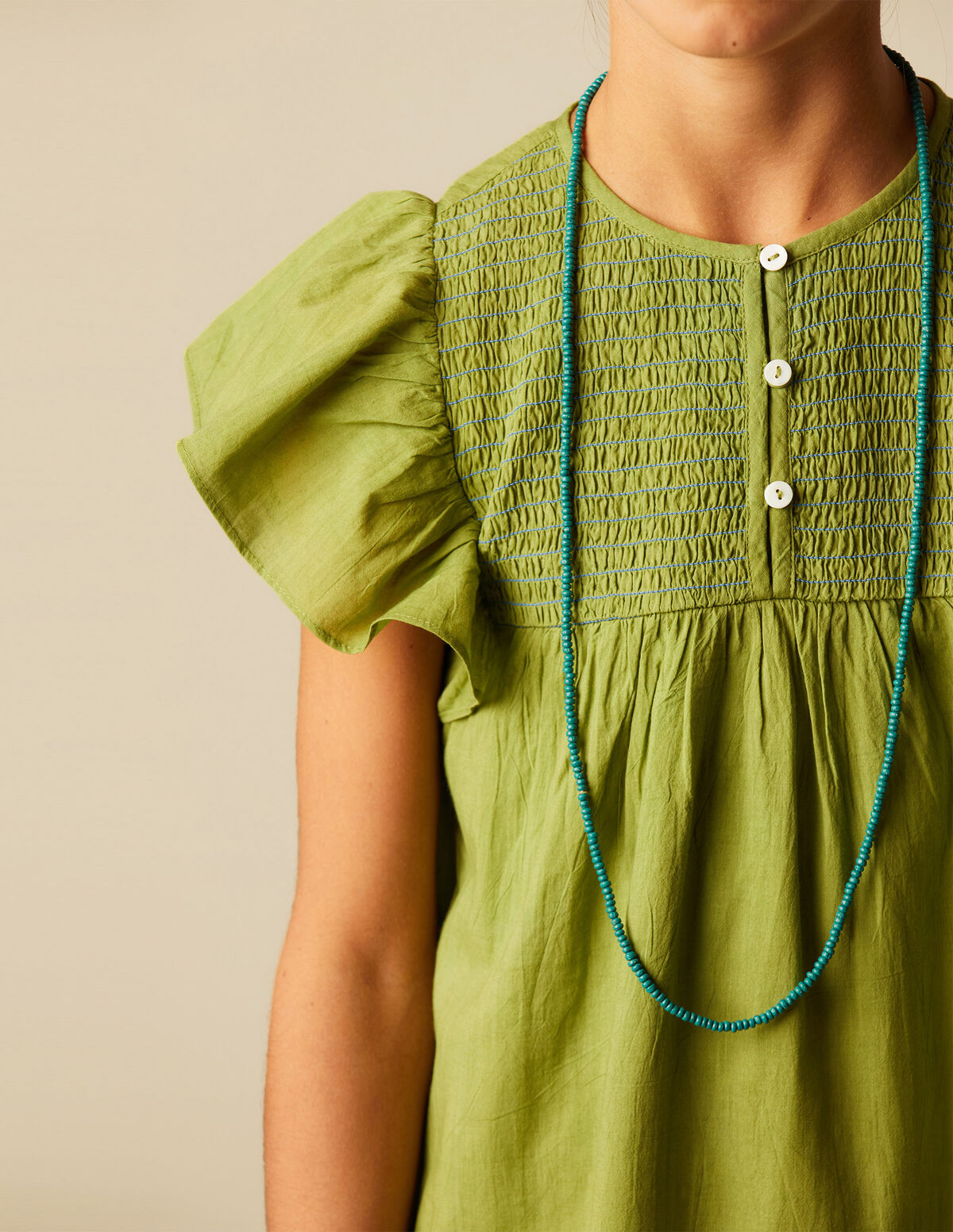 VESTIDO MORA FRUNCES GRIS