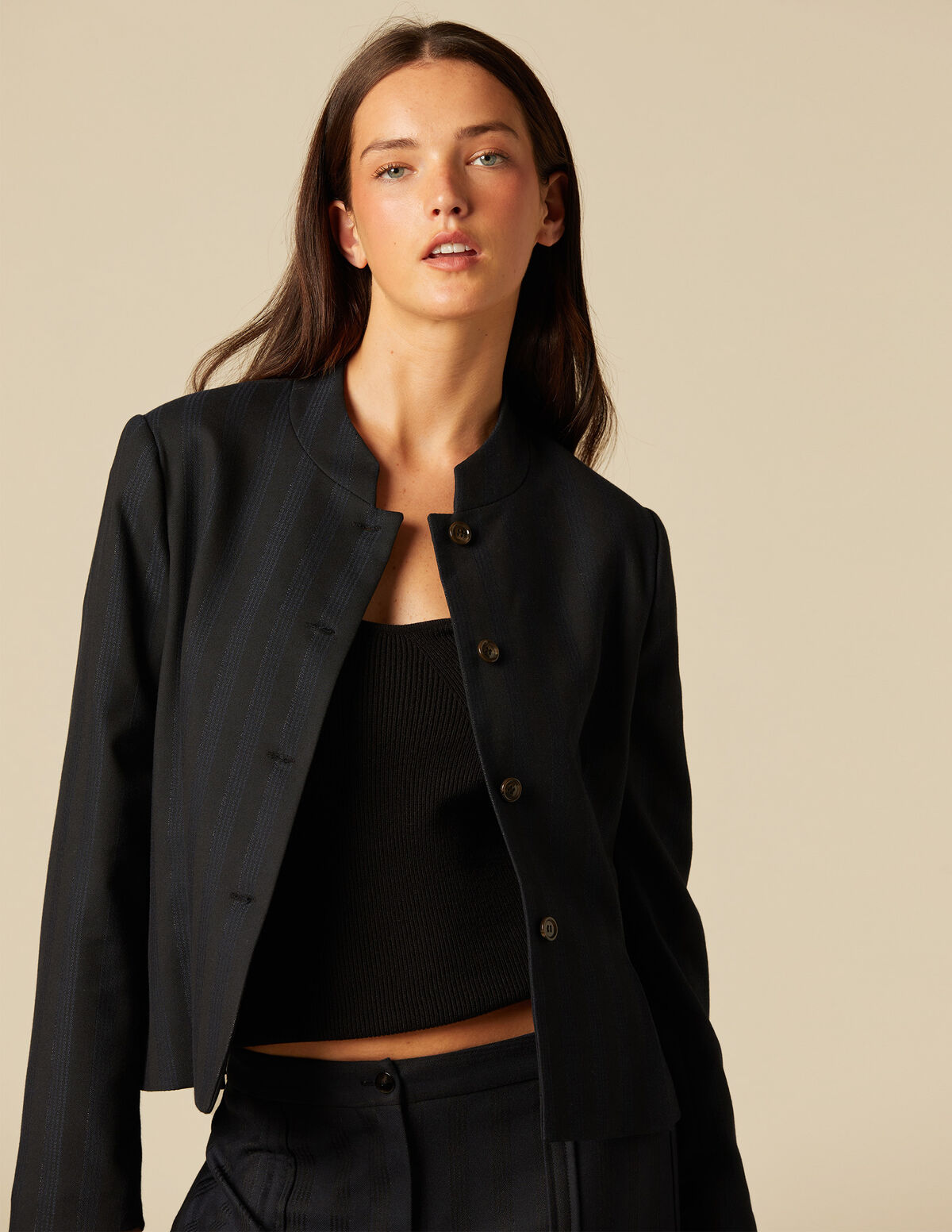 BLUE STRIPED JACKET  