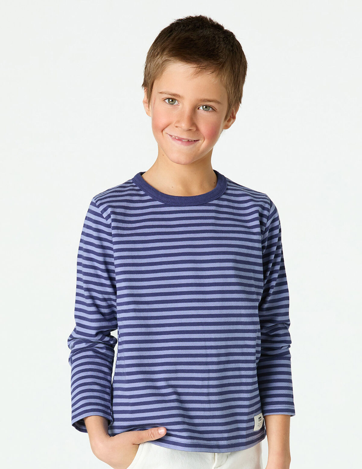 T-SHIRT RISCAS AZUIS