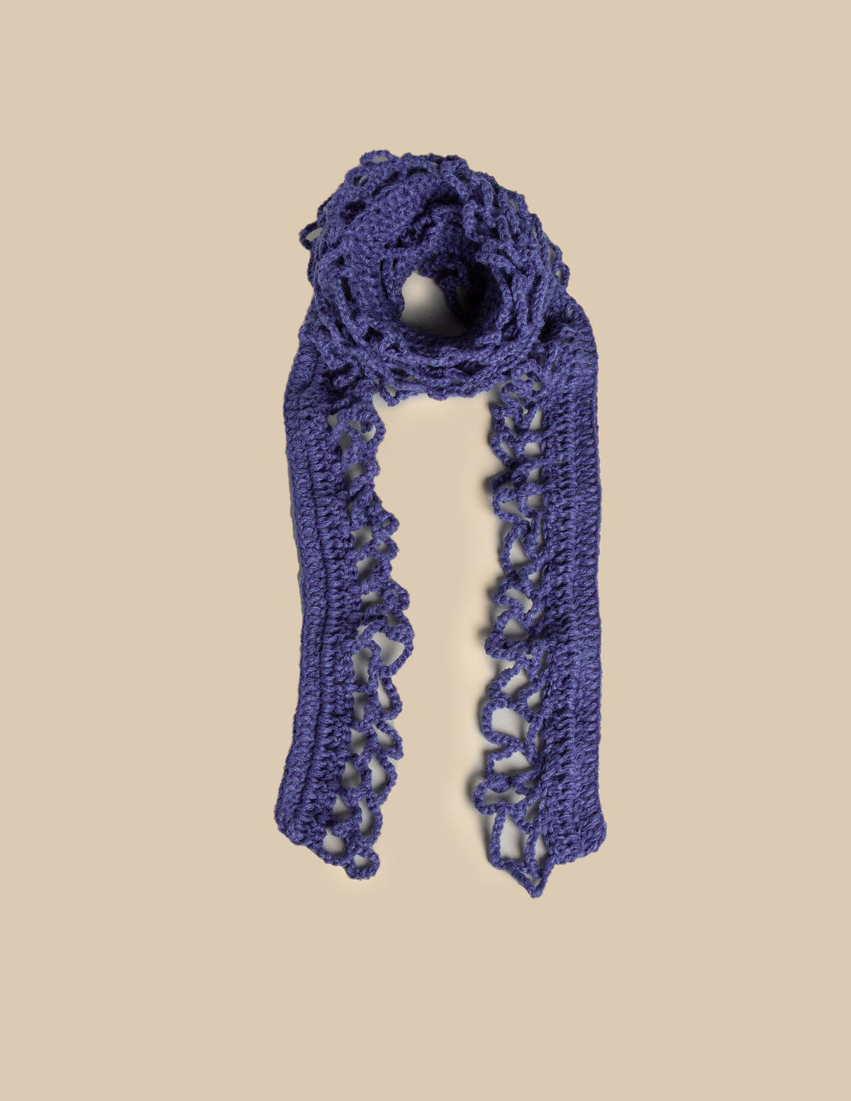 BLUE KNIT SCARF