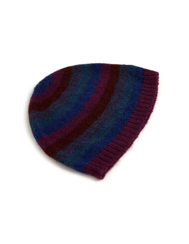 Blue multicolour stripe hat - View all > - Nícoli