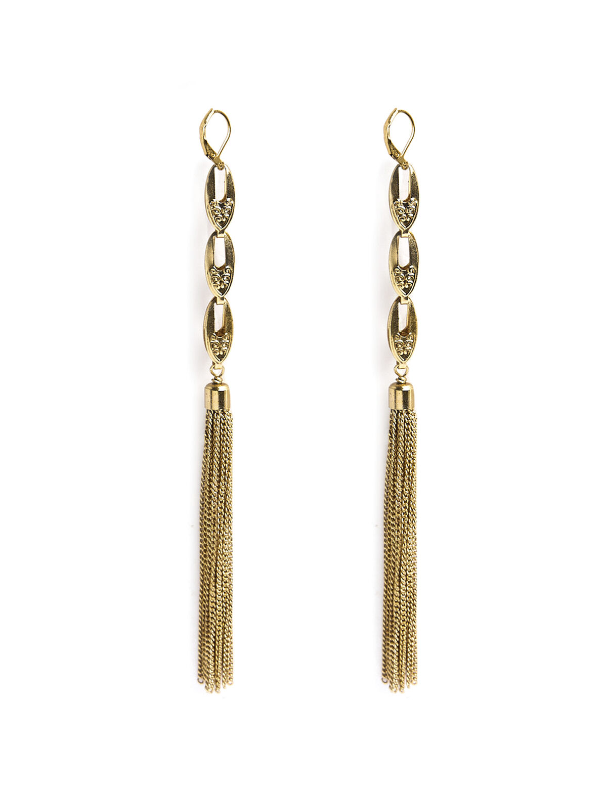 BRINCOS CORRENTE DOURADA