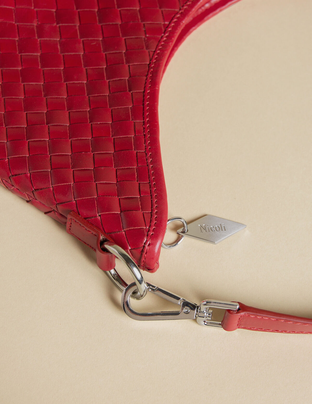 BOLSO TRENZADO MINI MARRÓN
