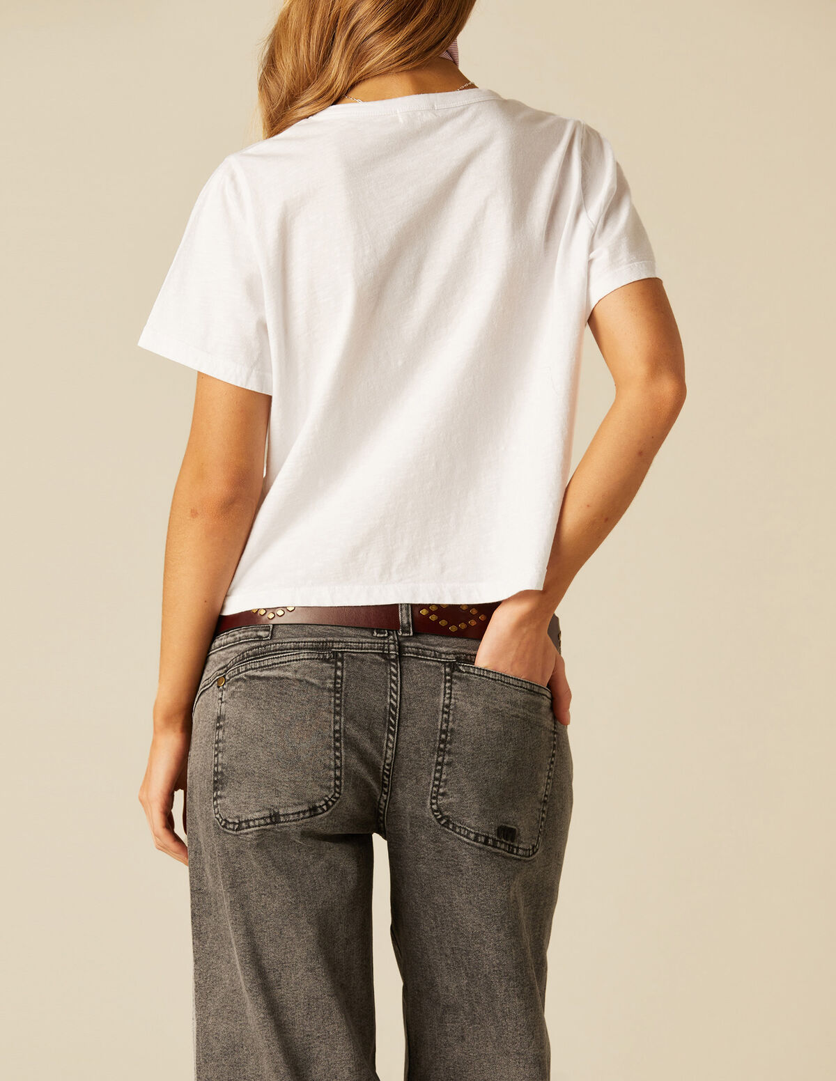 GREY NN EMBROIDERED TROUSERS