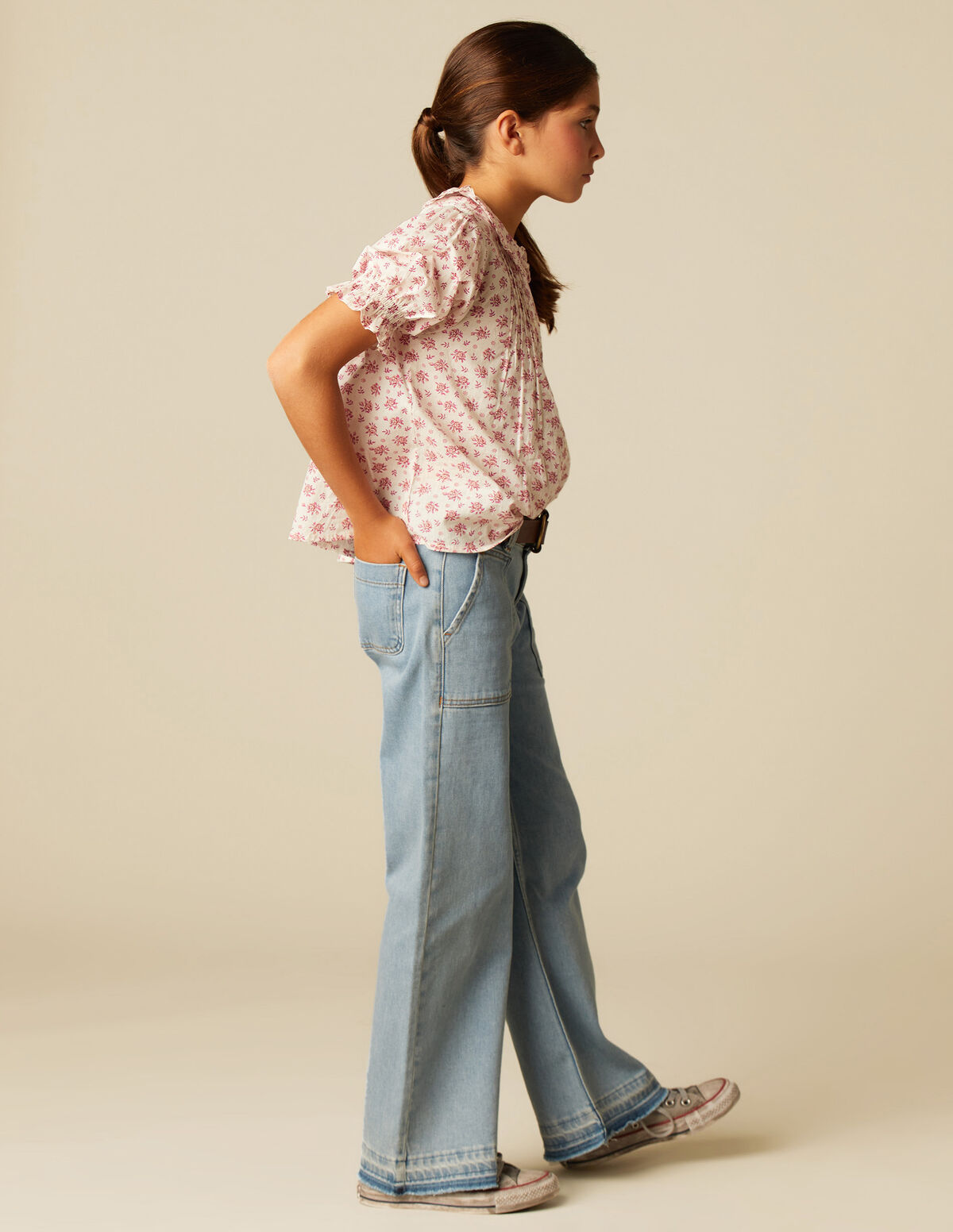 PANTALÓN WIDE LEG VAQUERO AZUL