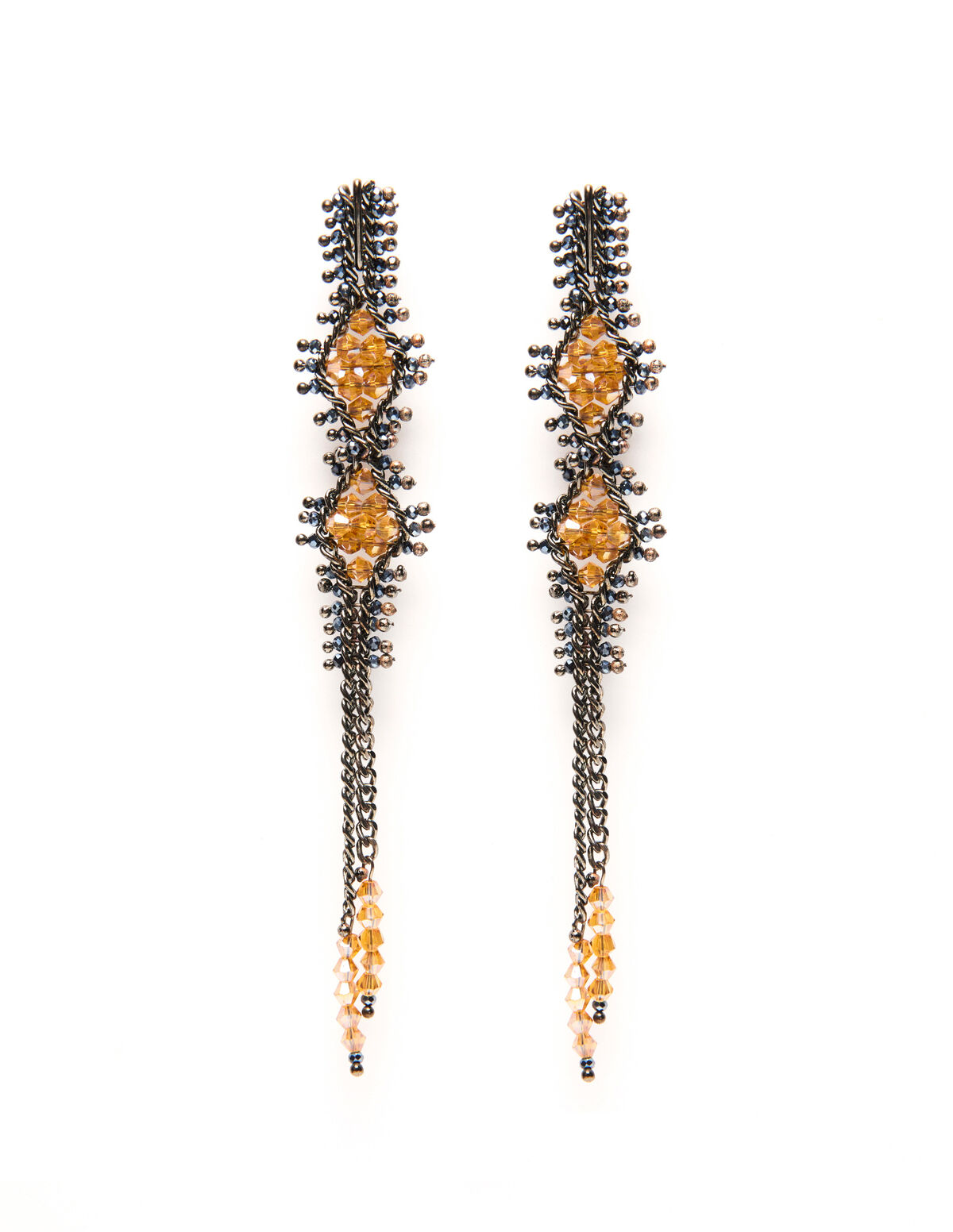 PENDIENTE BEADS AGATHA ROMBO