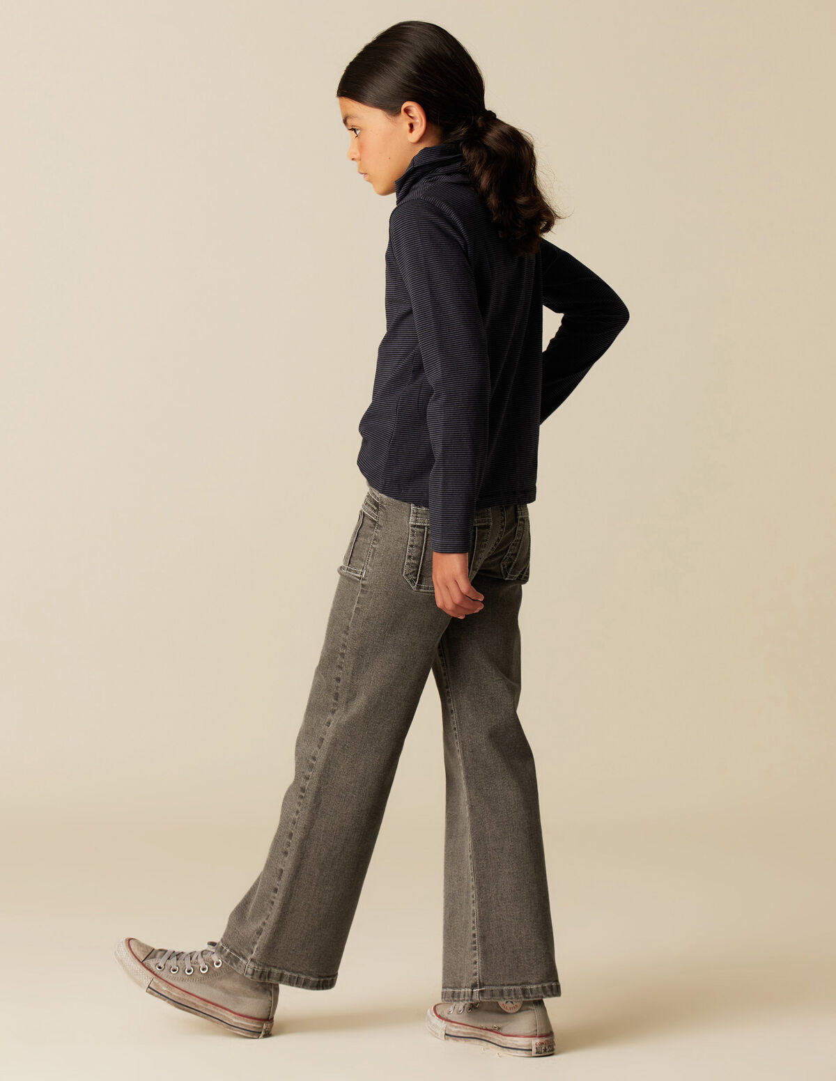 GOLA VOLTADA RISCA AZUL