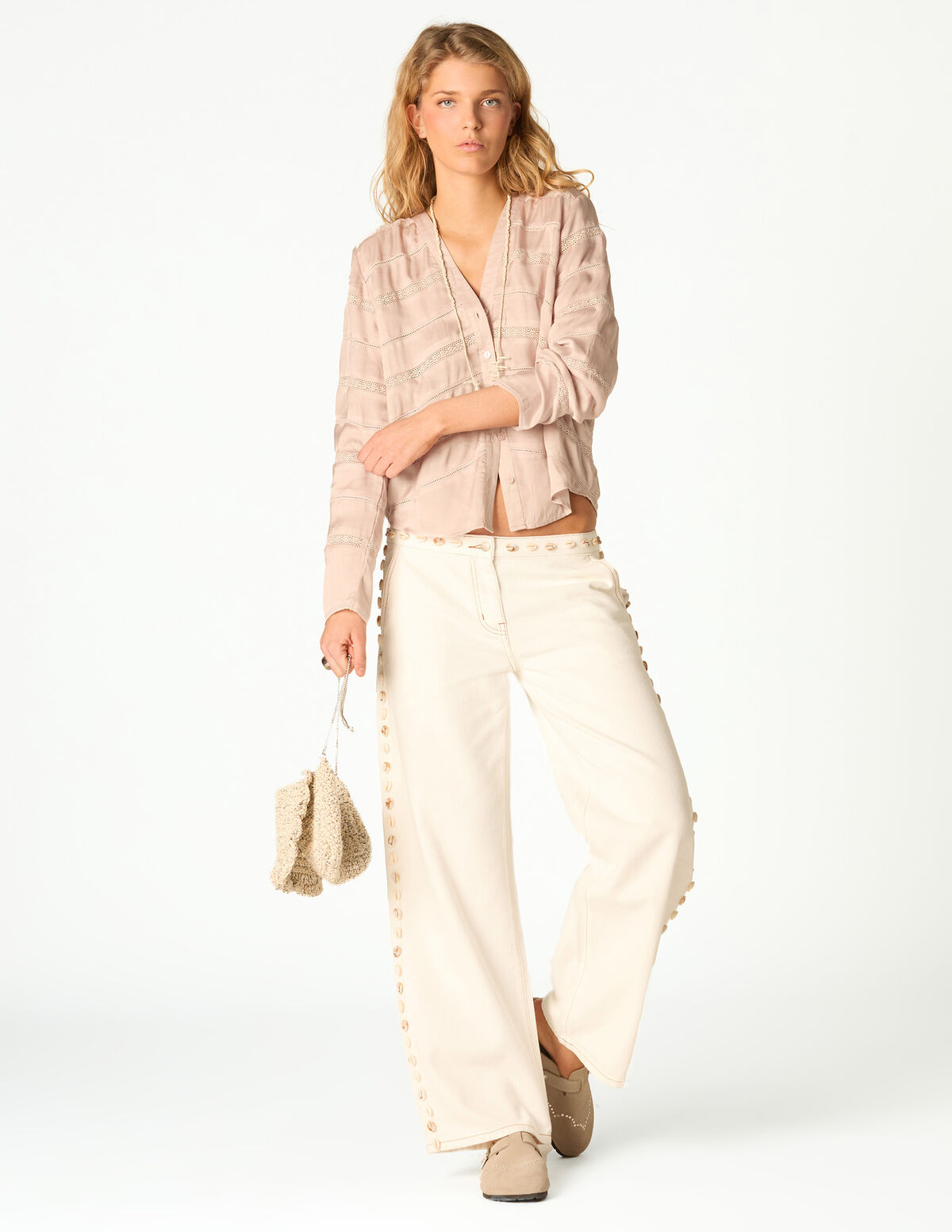 ANTHRACITE LACE SHIRT