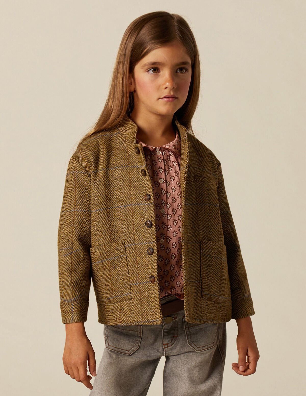 CHAQUETA MAO ESPIGA MARR&Oacute;N