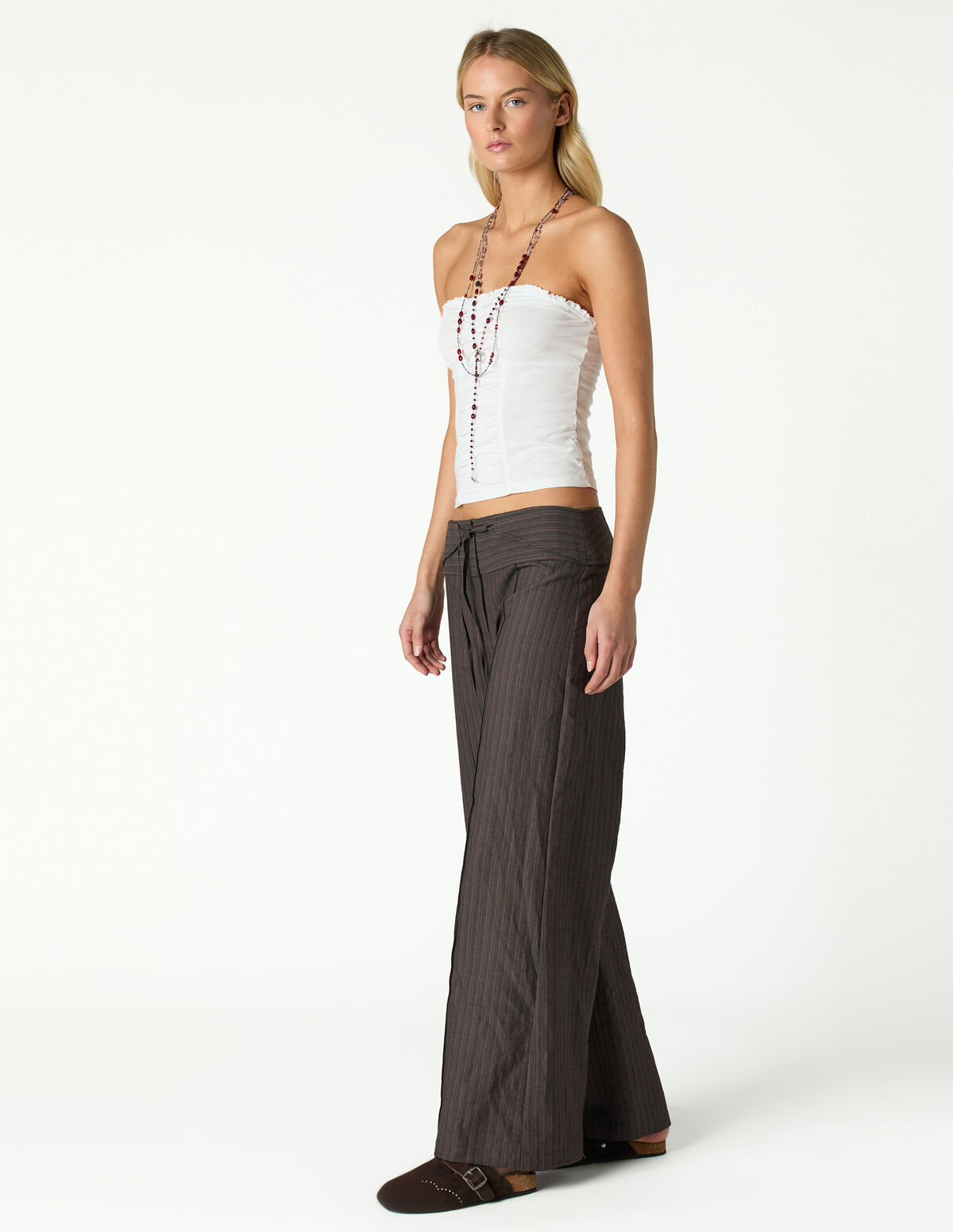 BLUE STRIPED TROUSERS