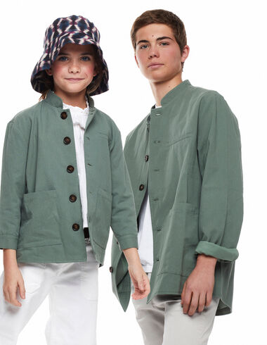 Green mao collar jacket - Outerwear - Nícoli