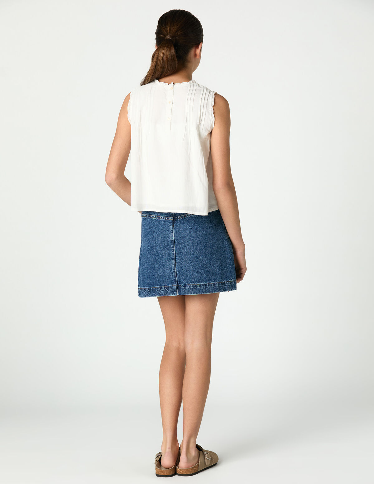 TOP NERVURAS ANTRACITE