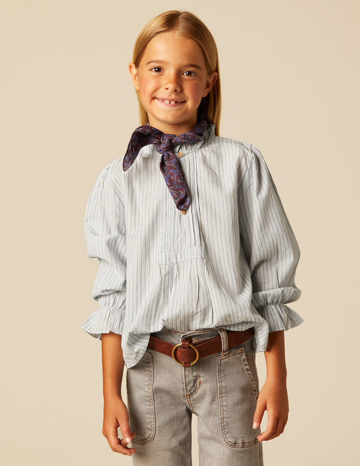 BLUE STRIPED SHIRT