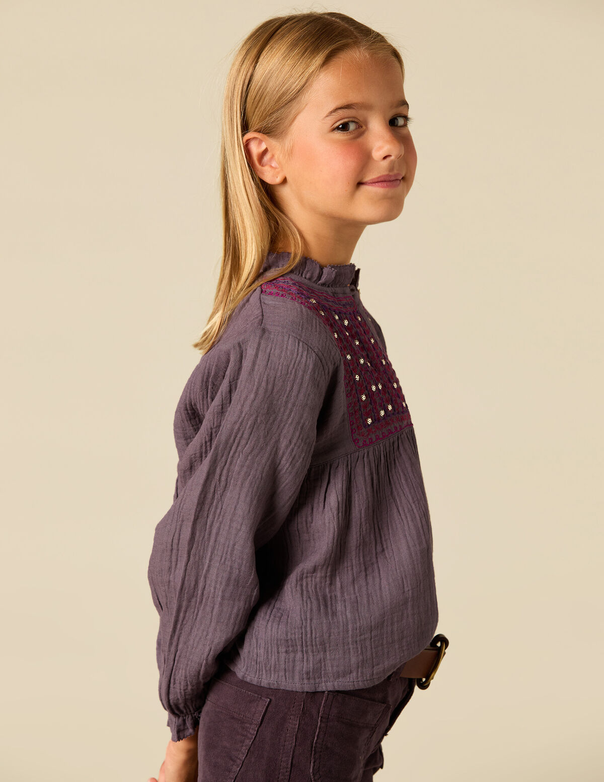 MULTICOLOUR EMBROIDERED SHIRT
