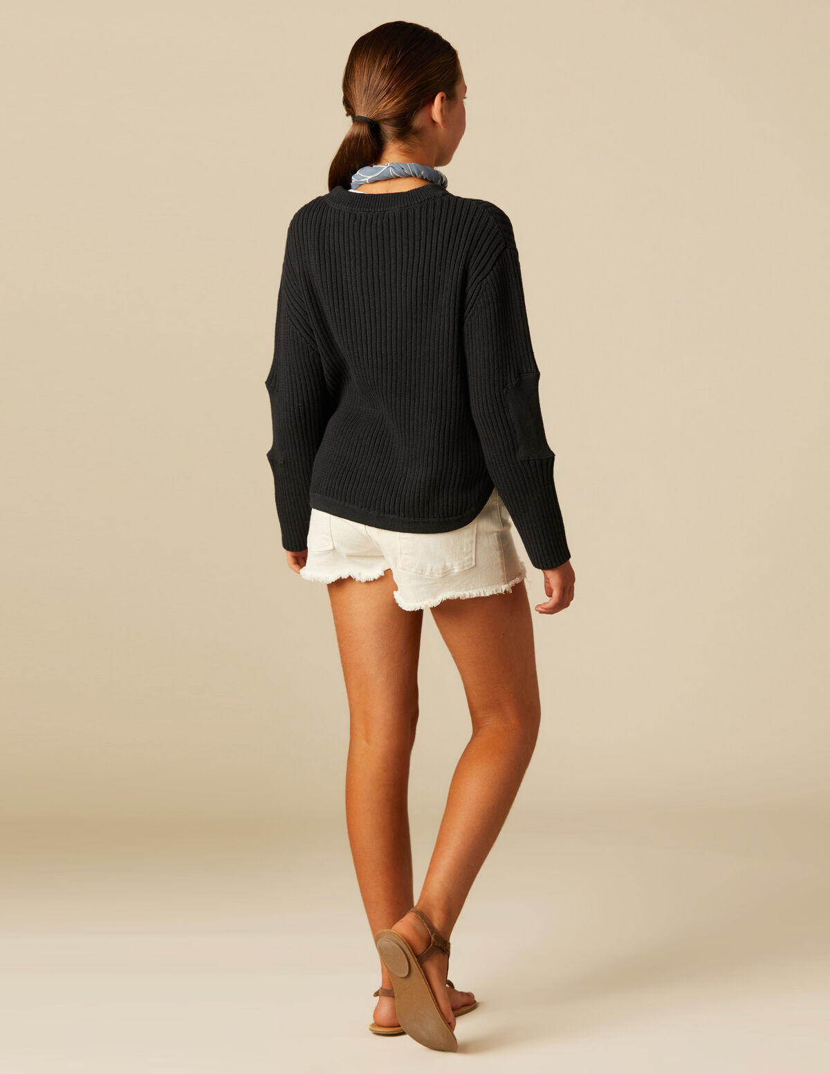 PULL CÔTELÉ ANTHRACITE