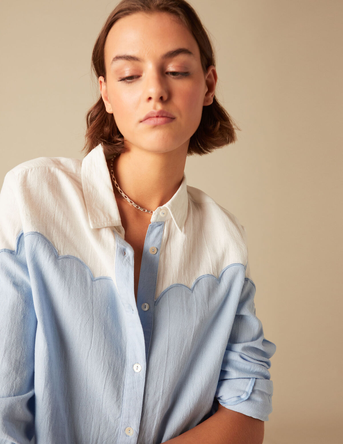 CAMISA AZUL CLARO ONDA