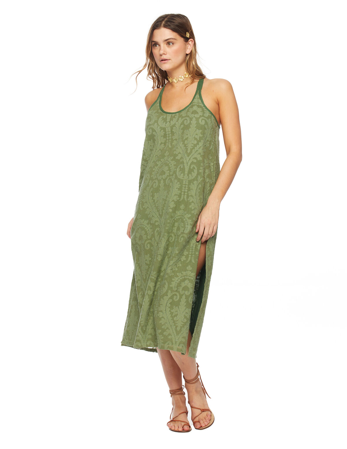 Vestido cruzado print verde - Temporadas Anteriores - Nícoli