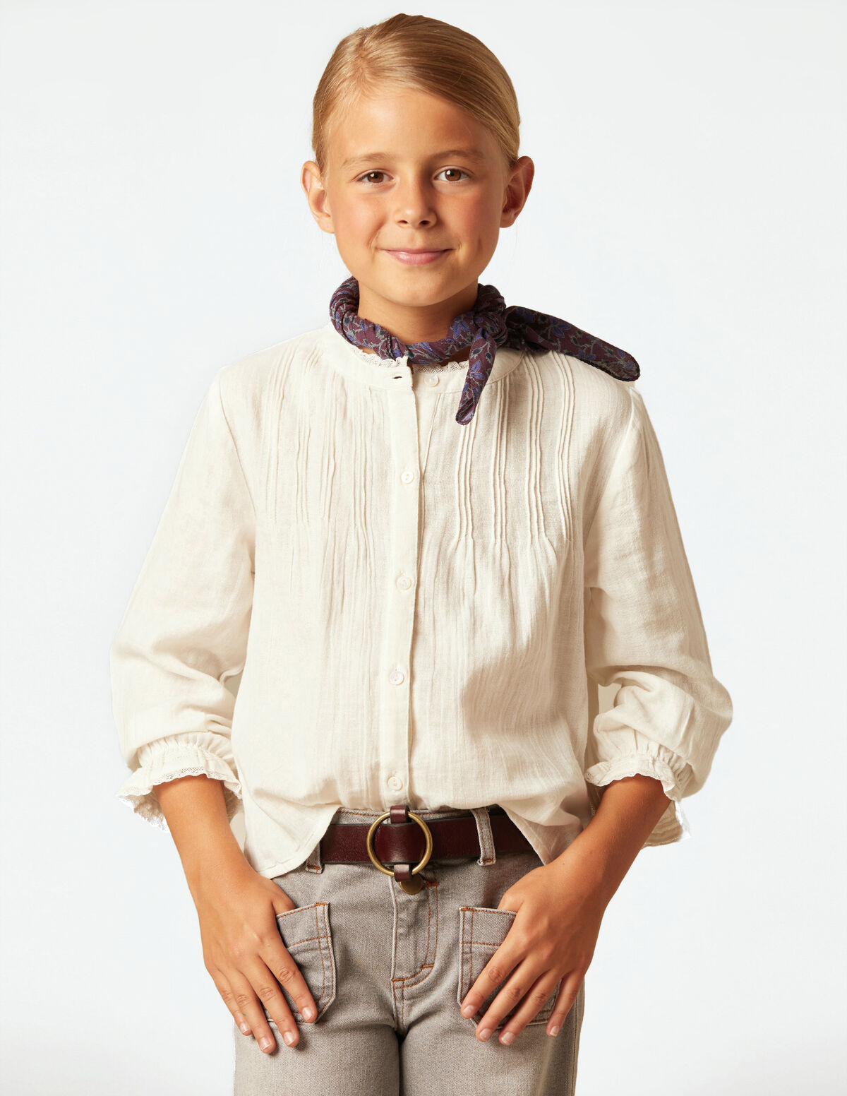CHEMISE PLIS &Eacute;CRUE