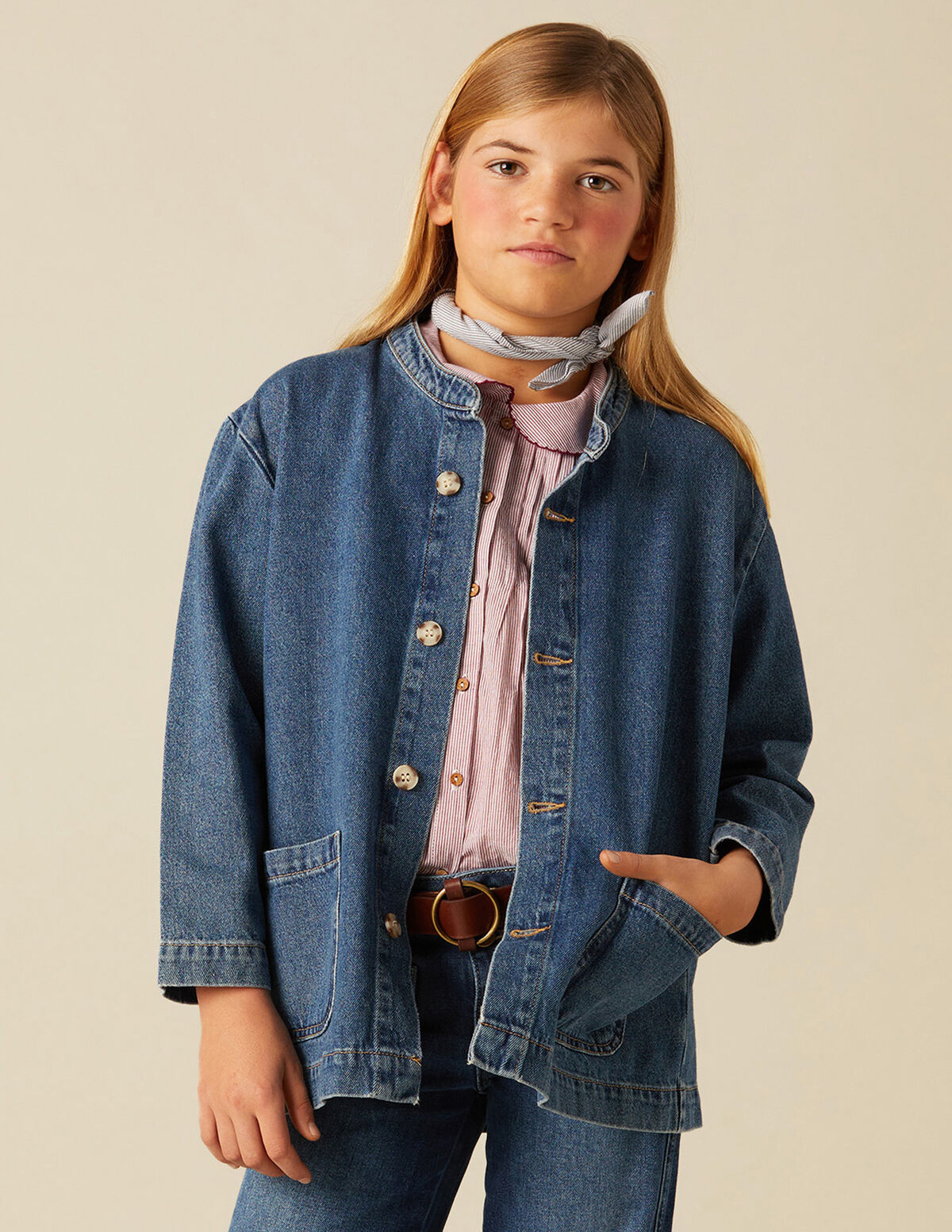 CHAQUETA CUELLO MAO VAQUERA