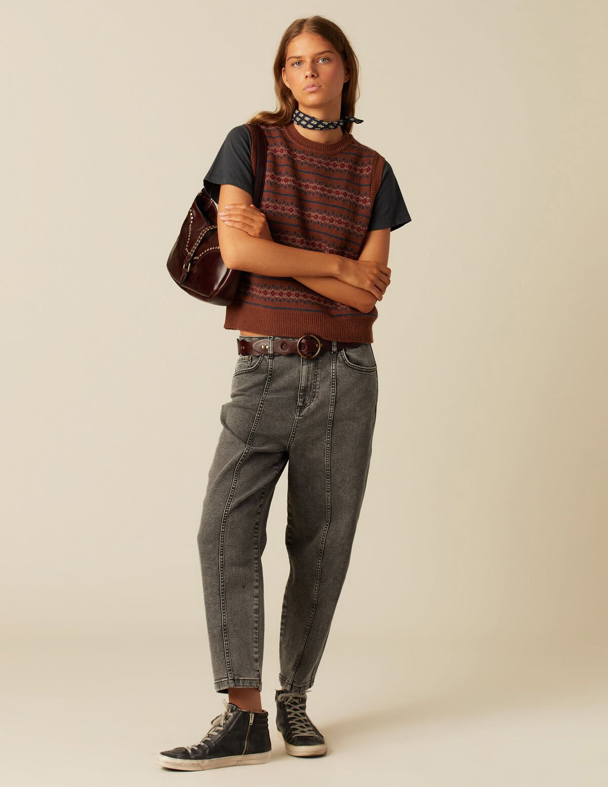 CHALECO PUNTO MULTICOLOR