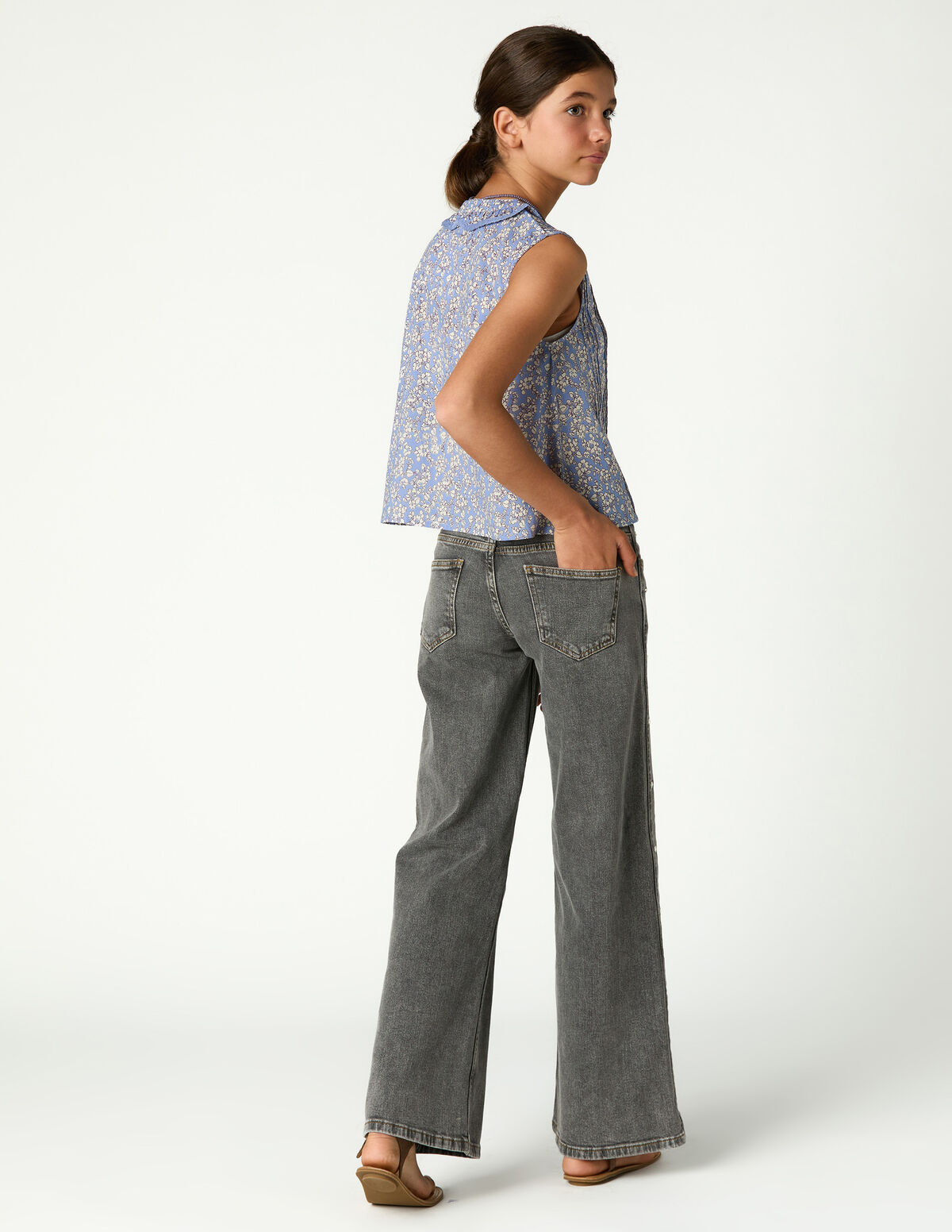 TOP FOLHO BLOOM BLUE