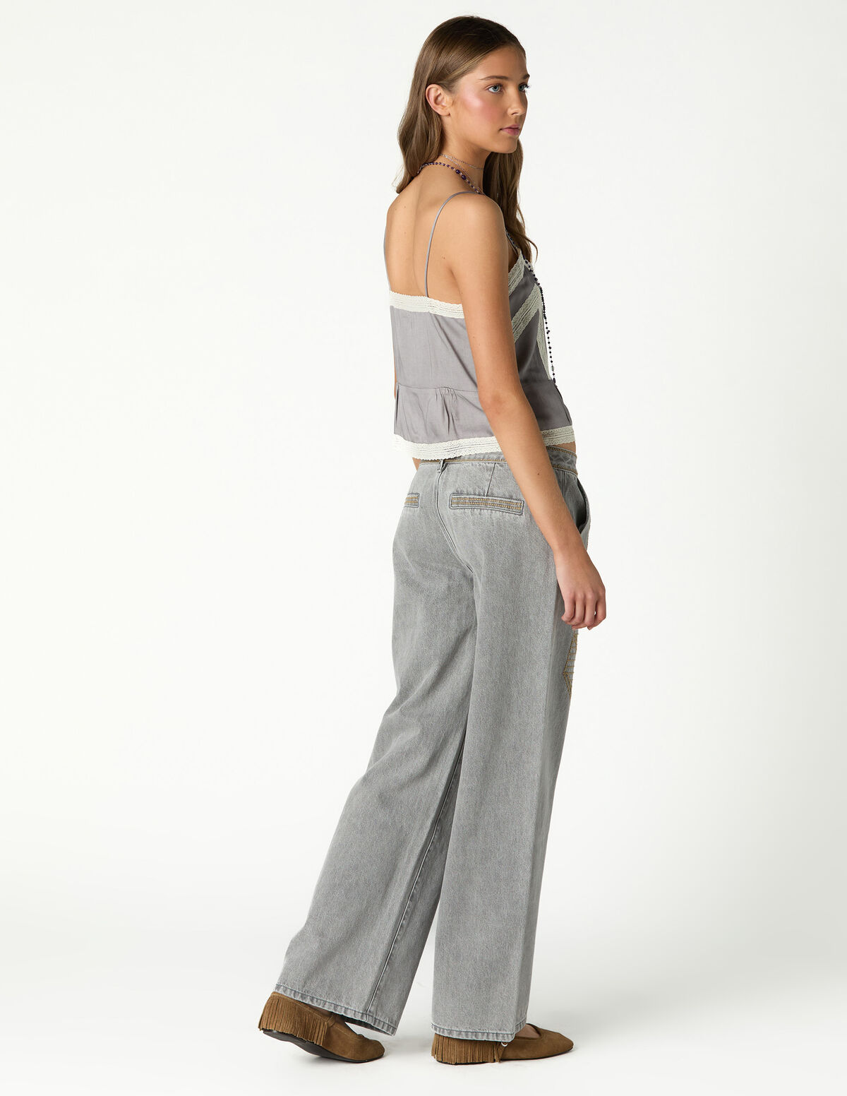 TOP RENDA VINTAGE CAPPUCINO