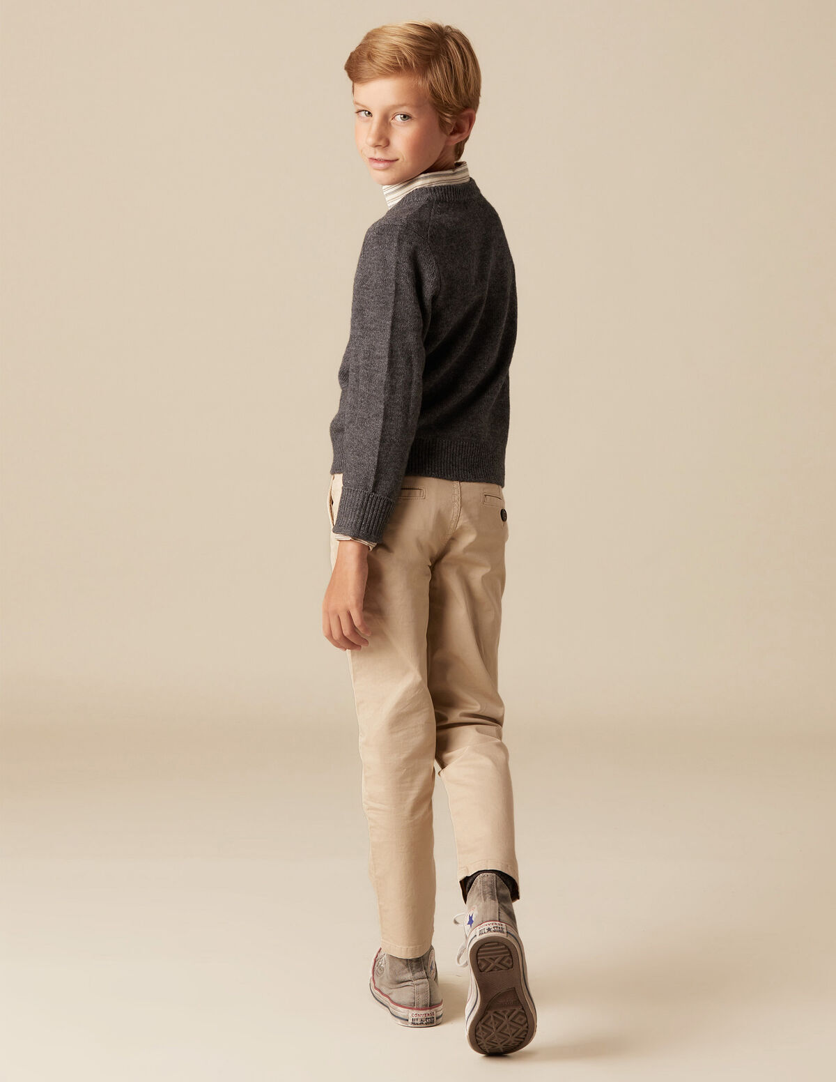 PANTALON CHINO LONG SABLE