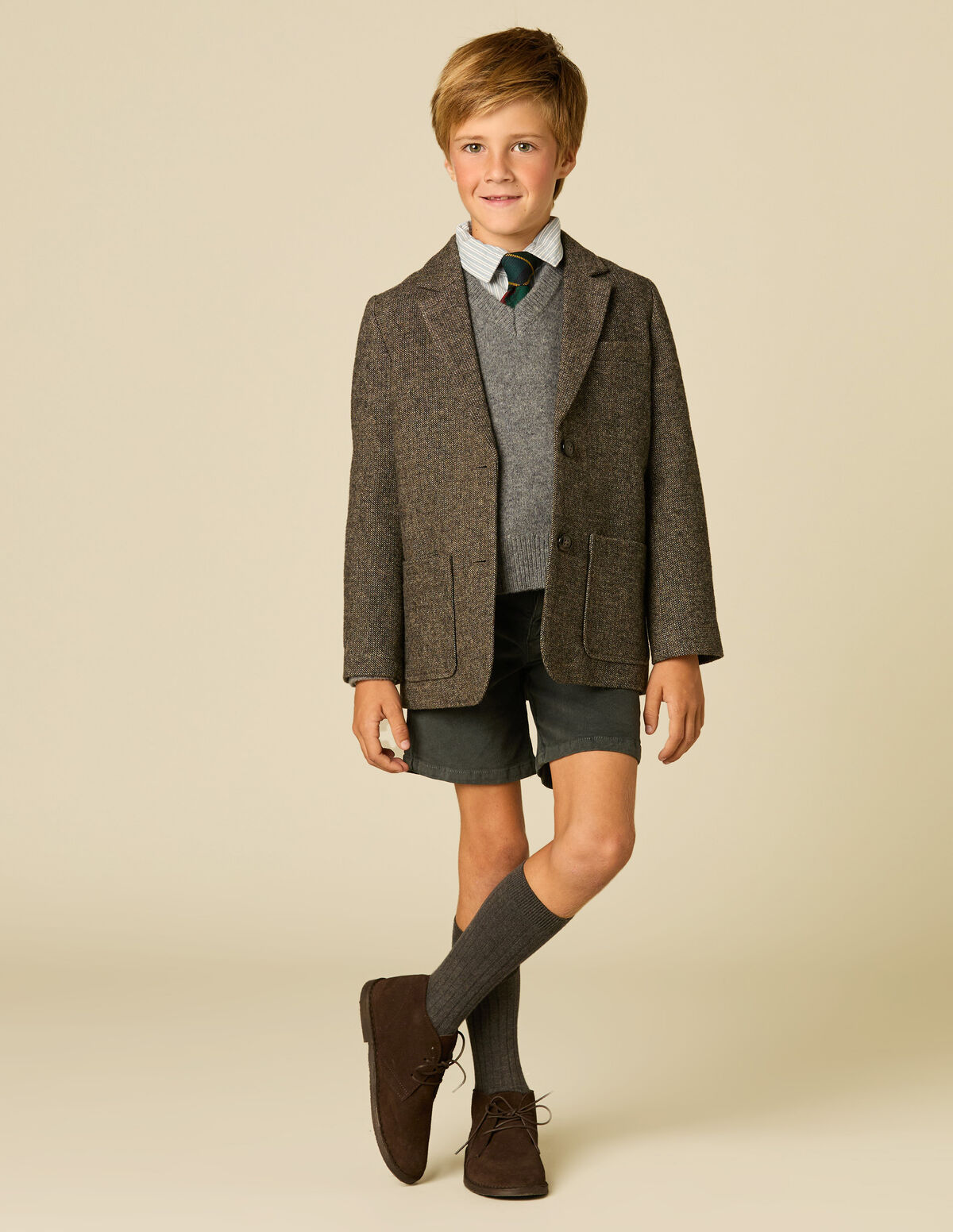 BLAZER ESPIGA CINZENTO