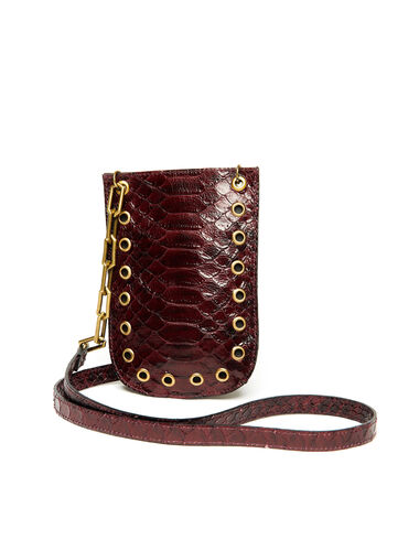 The "N" Pocket Bag animal print in maroon - New in - Nícoli