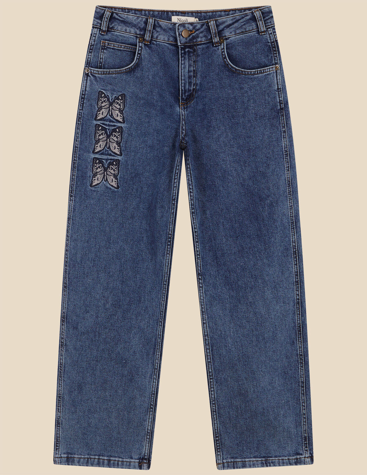BLUE BUTTERFLY TROUSERS