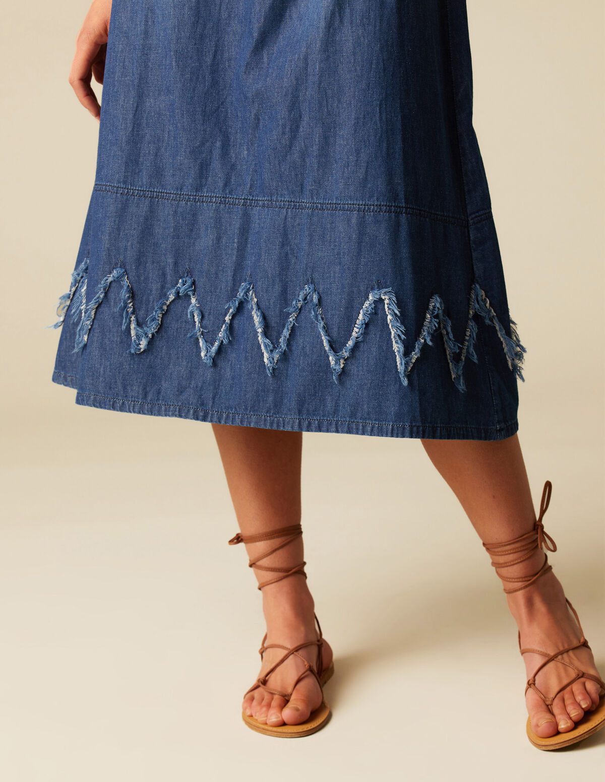 VESTIDO LAZO VAQUERO