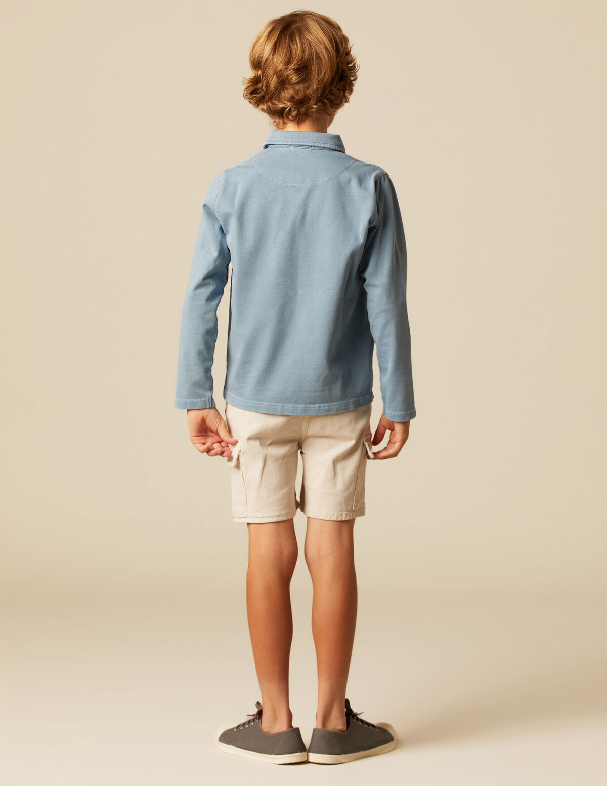 LIGHT BLUE 'nn' POLO SHIRT