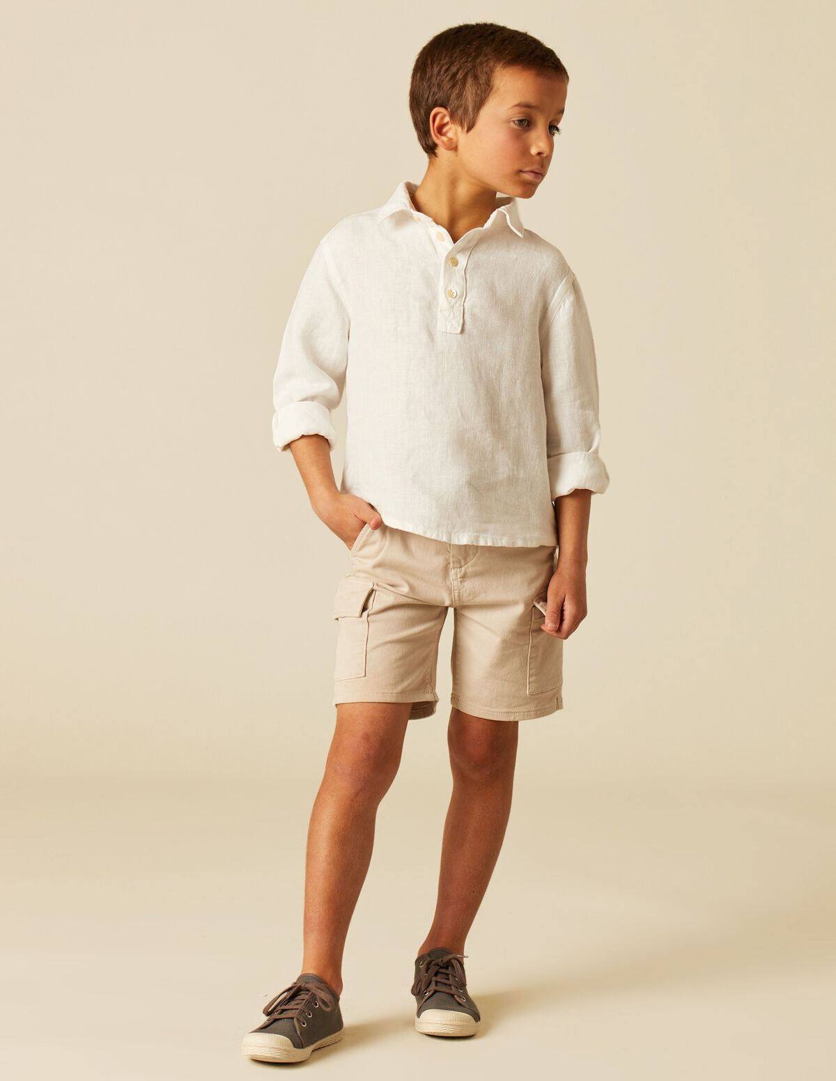 CAMISA LINO BLANCA