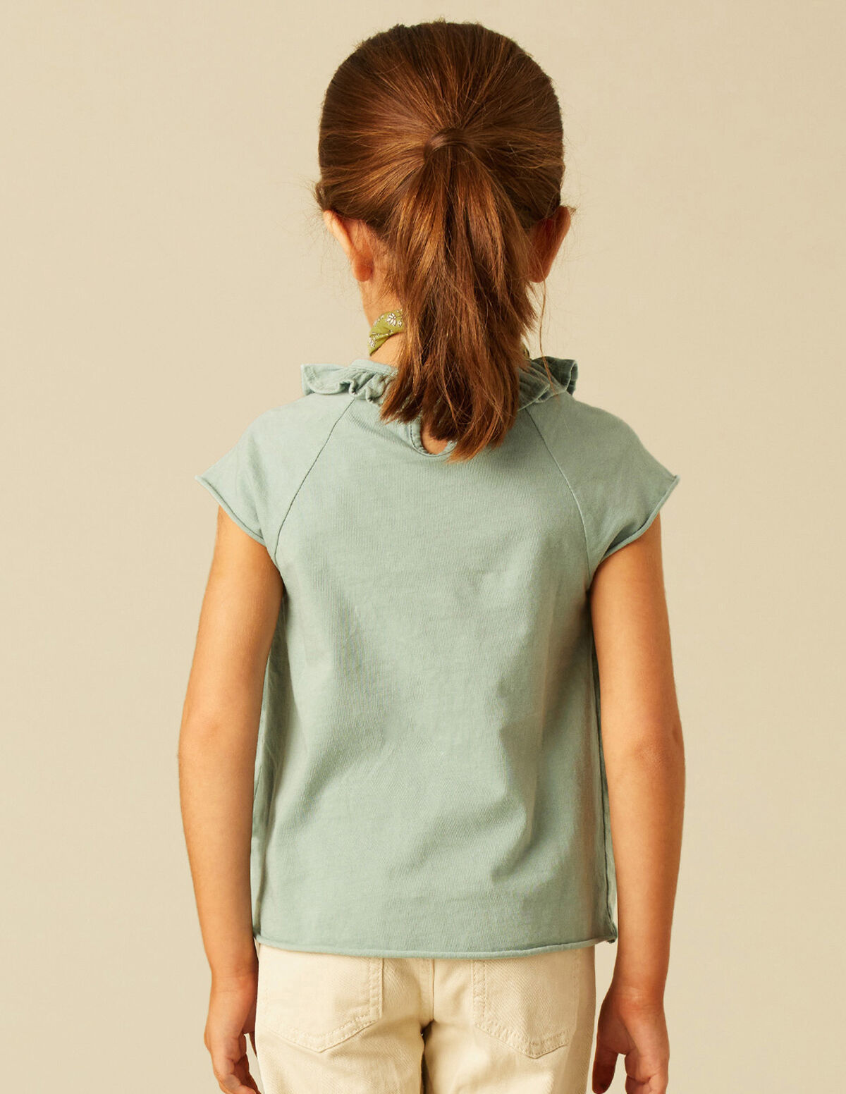 CAMISETA VOLANTE BLANCA