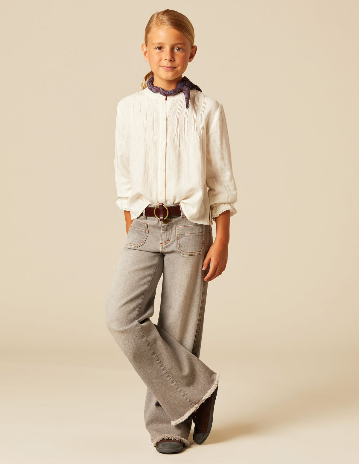 Pantalón bolsillos vaquero azul