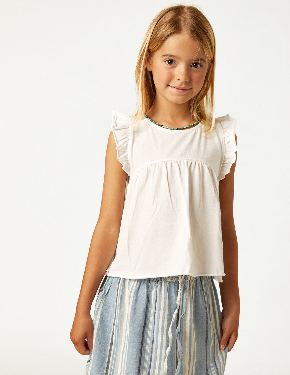 T-SHIRT FOLHO BRANCA