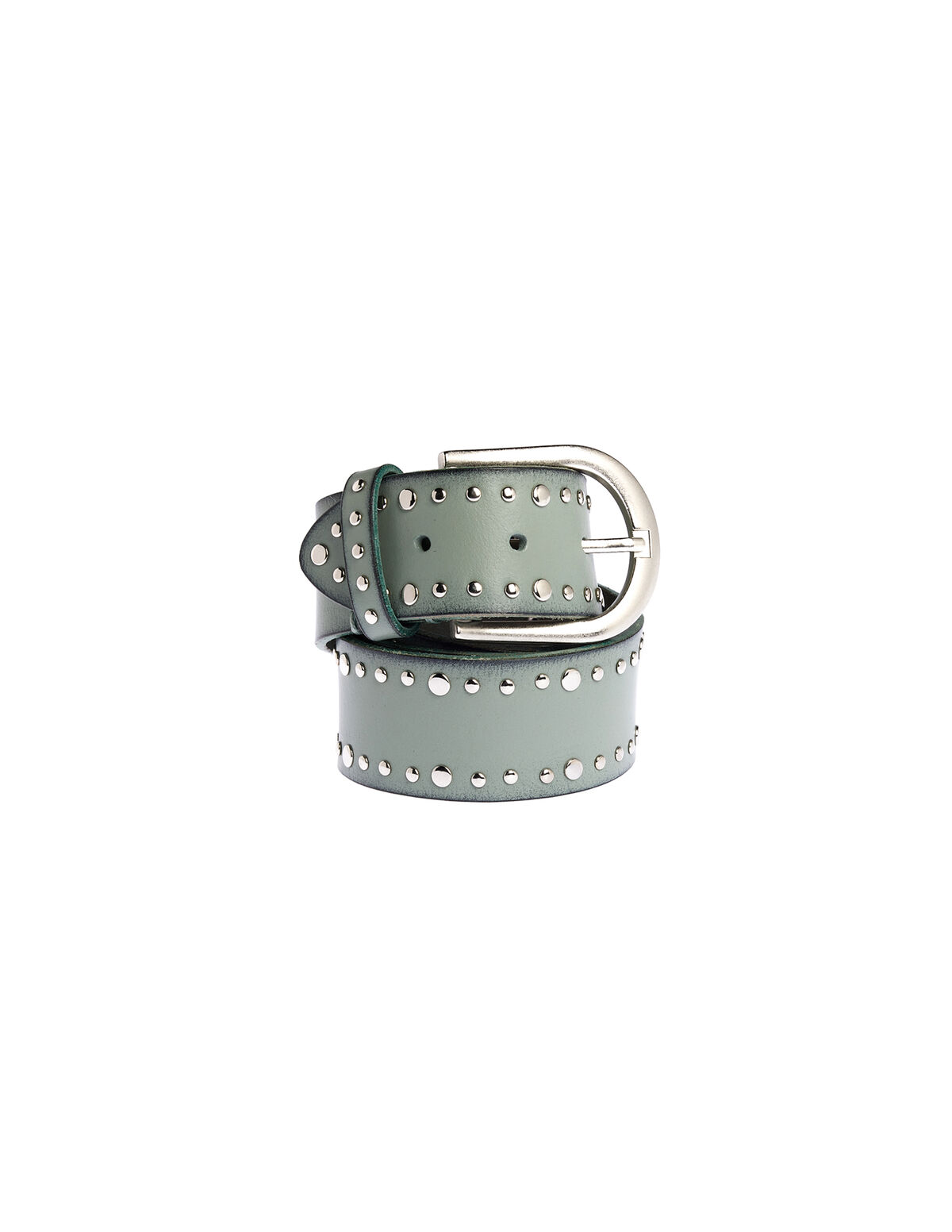 GREEN STUDDED BELT