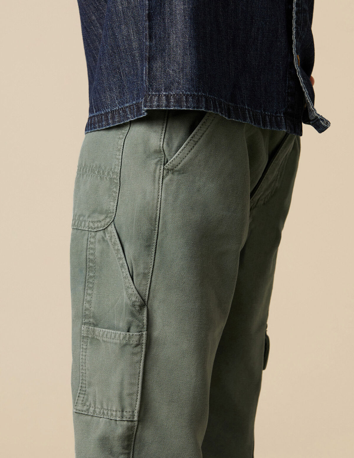 HUNTING GREEN CARGO TROUSERS