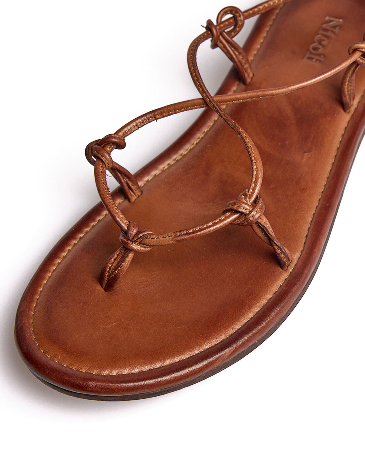 BROWN STRAPPY SANDALS