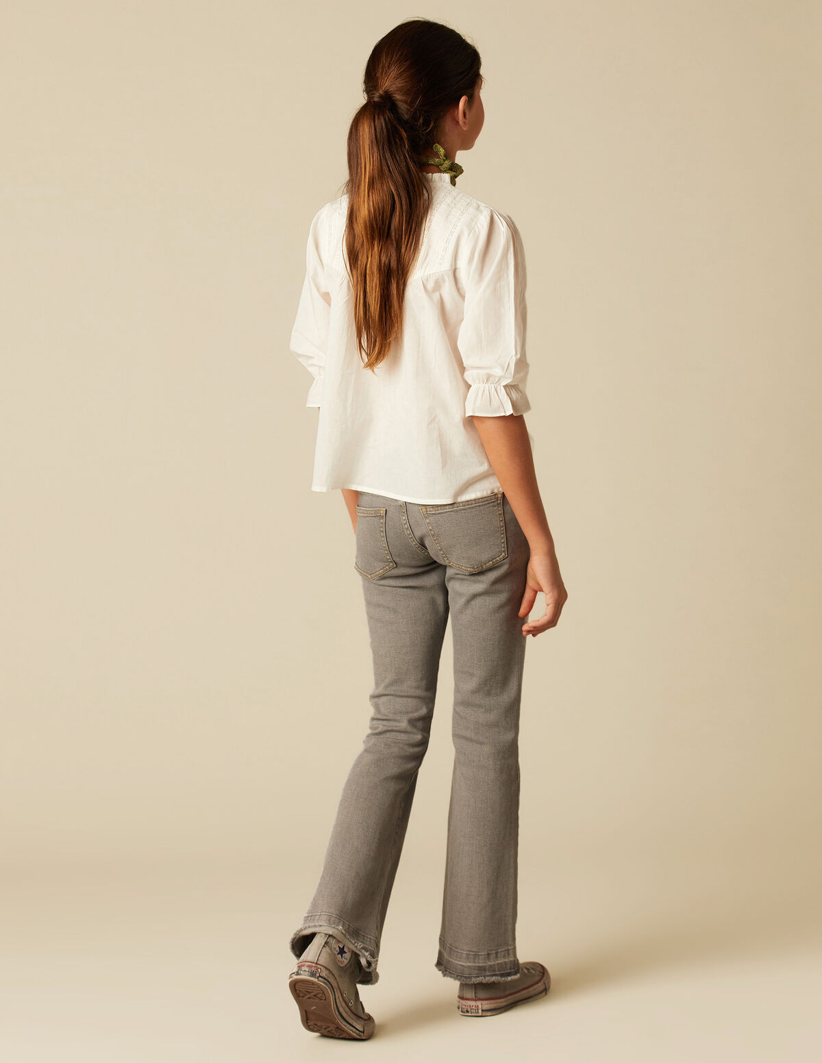 CAMISA ROMANTICA BLANCA